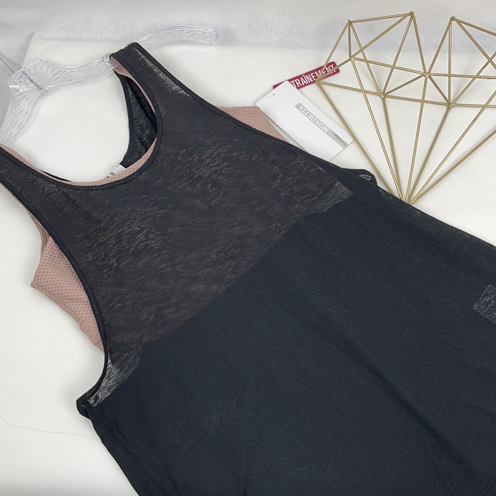 Mondetta Tank Top With Attached Sports Bra